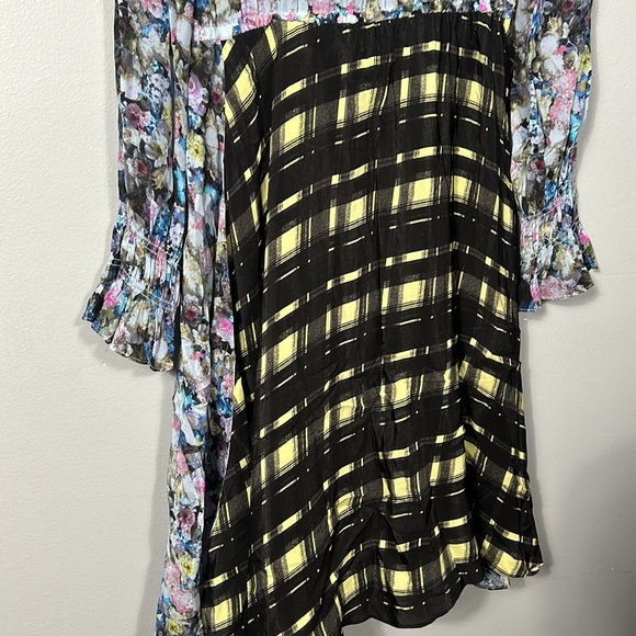 Preen Line floral & check dress knee length size small- like new - Picture 14 of 16